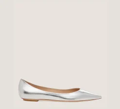 Stuart Weitzman The Work Essentials Edit|The Best Sellers Edit-CHANGE LOCATION Crushed Metallic Leather/Silver