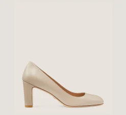 Stuart Weitzman The Work Essentials Edit|Trending: Block Heels-CHANGE LOCATION Smooth Leather/Dune
