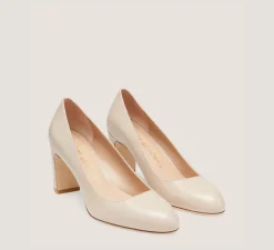 Stuart Weitzman The Work Essentials Edit|Trending: Block Heels-CHANGE LOCATION Smooth Leather/Dune