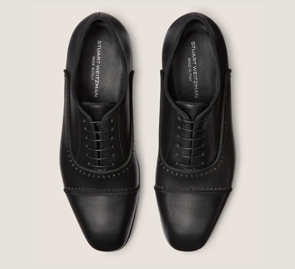 Stuart Weitzman MEN'S-CHANGE LOCATION Leather & Strass/Black