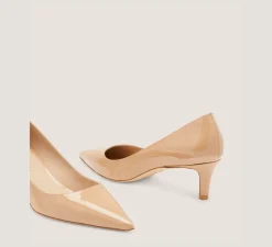 Stuart Weitzman Pumps & Heels|The SW Icons Collection-CHANGE LOCATION Patent leather/Adobe Beige
