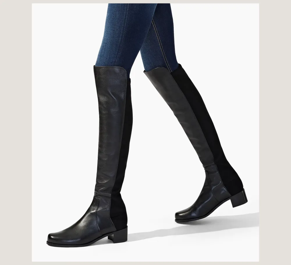 Stuart Weitzman The SW Extended Sizes Collection|Boots & Booties-CHANGE LOCATION Nappa leather/Black