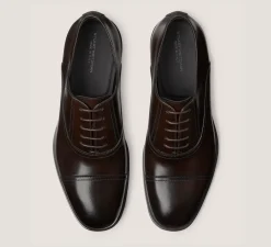 Stuart Weitzman MEN'S-CHANGE LOCATION Brushed Leather/Dark Brown