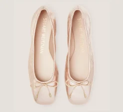 Stuart Weitzman The Work Essentials Edit|The Best Sellers Edit-CHANGE LOCATION Crushed Metallic Leather/Ballet
