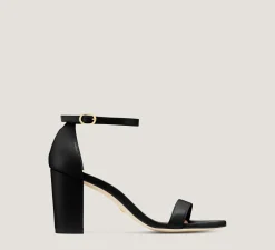 Stuart Weitzman The SW Extended Sizes Collection|Sandals-CHANGE LOCATION Nappa Leather/Black