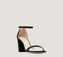 Stuart Weitzman The SW Extended Sizes Collection|Sandals-CHANGE LOCATION Nappa Leather/Black