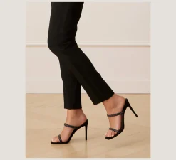 Stuart Weitzman High Heel Sandals|The Occasion Edit-CHANGE LOCATION Suede & crystal/Black & Graphite