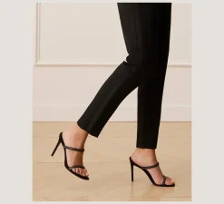 Stuart Weitzman High Heel Sandals|The Occasion Edit-CHANGE LOCATION Suede & crystal/Black & Graphite