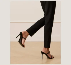 Stuart Weitzman High Heel Sandals|The Occasion Edit-CHANGE LOCATION Suede & crystal/Black & Graphite