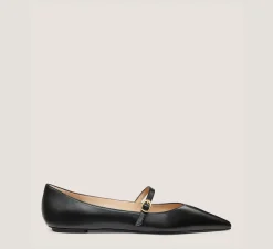 Stuart Weitzman The SW Exclusives Collection|Flats & Loafers-CHANGE LOCATION Lacquered Nappa Leather/Black