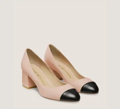 Stuart Weitzman The SW Extended Sizes Collection|Pumps & Heels-CHANGE LOCATION Lacquered Nappa Leather/Dolce & black