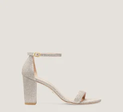 Stuart Weitzman The SW Extended Sizes Collection|Sandals-CHANGE LOCATION New Noir/Poudre Blush Pink