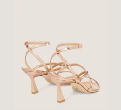 Stuart Weitzman Mid Heel Sandals|The SW Exclusives Collection-CHANGE LOCATION Specchio leather/Rose