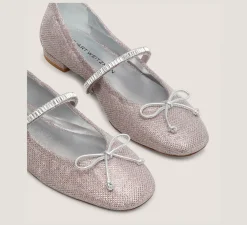 Stuart Weitzman The SW Exclusives Collection|The SW Extended Sizes Collection-CHANGE LOCATION Lamé & Crystal/Rosewater