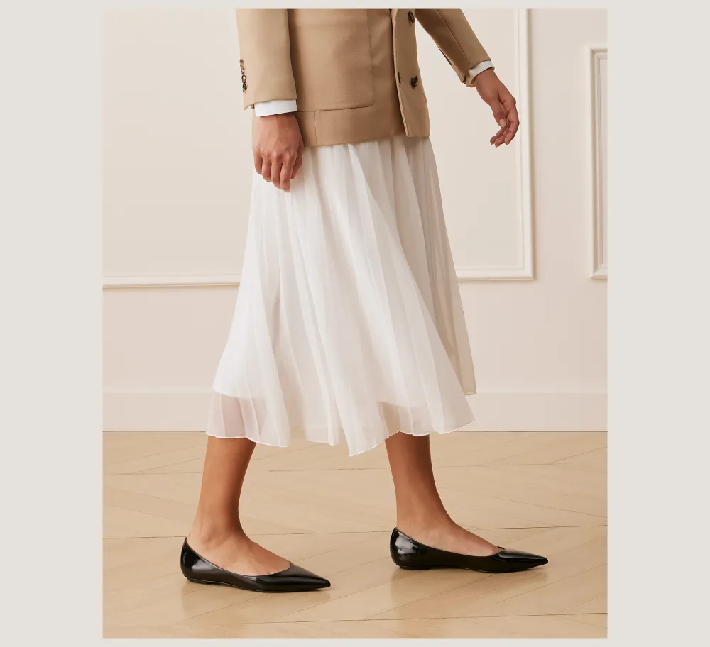 Stuart Weitzman The Work Essentials Edit|Flats & Loafers-CHANGE LOCATION Iridescent patent leather/Black