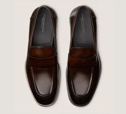 Stuart Weitzman MEN'S-CHANGE LOCATION Brushed Leather/Cognac