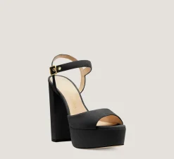 Stuart Weitzman High Heel Sandals|The Bridal Collection-CHANGE LOCATION Suede/Black
