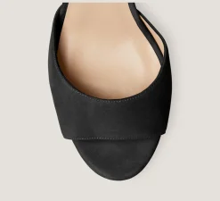 Stuart Weitzman High Heel Sandals|The Bridal Collection-CHANGE LOCATION Suede/Black