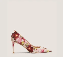 Stuart Weitzman The Occasion Edit|The SW Extended Sizes Collection-CHANGE LOCATION Floral Printed Jacquard/Pink/Multi