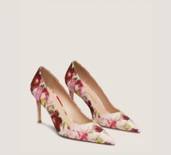 Stuart Weitzman The Occasion Edit|The SW Extended Sizes Collection-CHANGE LOCATION Floral Printed Jacquard/Pink/Multi