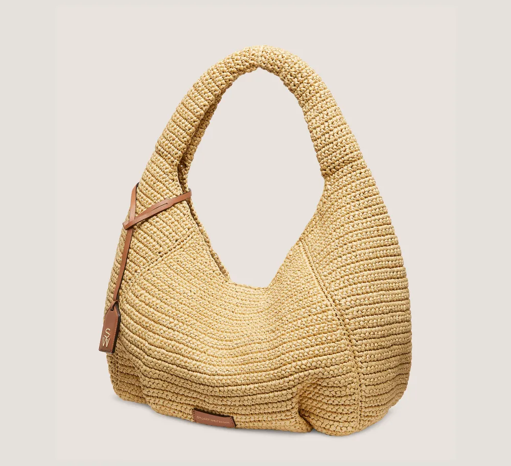 Stuart Weitzman HANDBAGS-CHANGE LOCATION Handwoven raffia/Natural