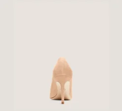 Stuart Weitzman The SW Extended Sizes Collection|Pumps & Heels-CHANGE LOCATION Suede/Adobe Beige