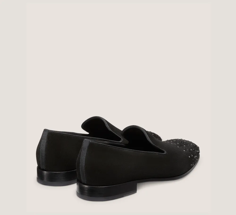Stuart Weitzman MEN'S-CHANGE LOCATION Suede & Strass/Black