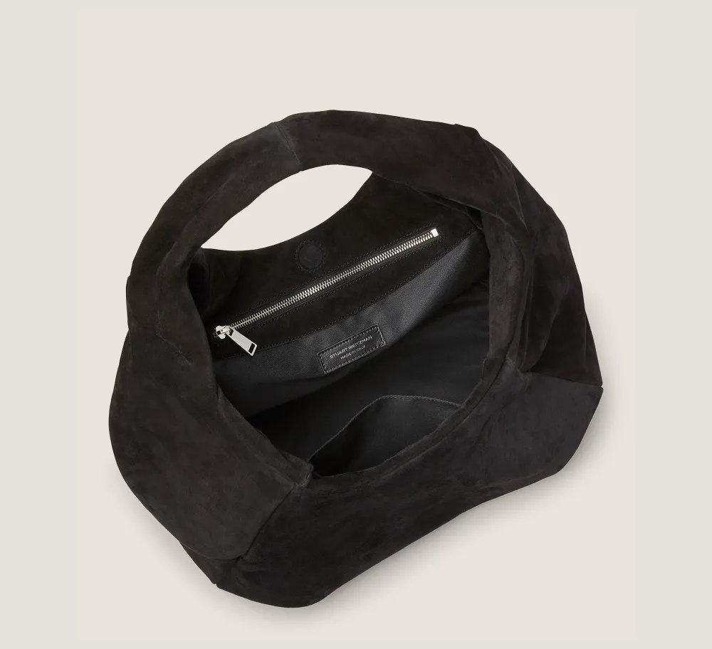 Stuart Weitzman HANDBAGS-CHANGE LOCATION Textured Suede/Black