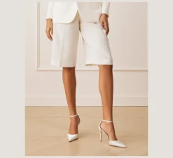 Stuart Weitzman Pumps & Heels|The SW Icons Collection-CHANGE LOCATION Satin/White