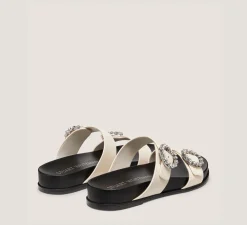 Stuart Weitzman Flat & Low Heel Sandals-CHANGE LOCATION Seashell & black