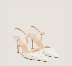 Stuart Weitzman The Bridal Collection|The Occasion Edit-CHANGE LOCATION Satin & Pearls/Cream