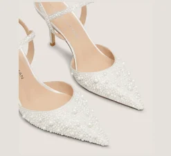 Stuart Weitzman The Bridal Collection|The Occasion Edit-CHANGE LOCATION Satin & Pearls/Cream