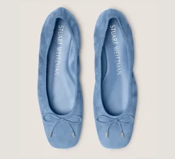 Stuart Weitzman Flats & Loafers-CHANGE LOCATION Suede/Blue Steel