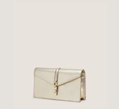 Stuart Weitzman HANDBAGS|The SW Exclusives Collection-CHANGE LOCATION Metallic leather/Light Gold