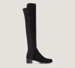 Stuart Weitzman The SW Extended Sizes Collection|Boots & Booties-CHANGE LOCATION Suede/Black