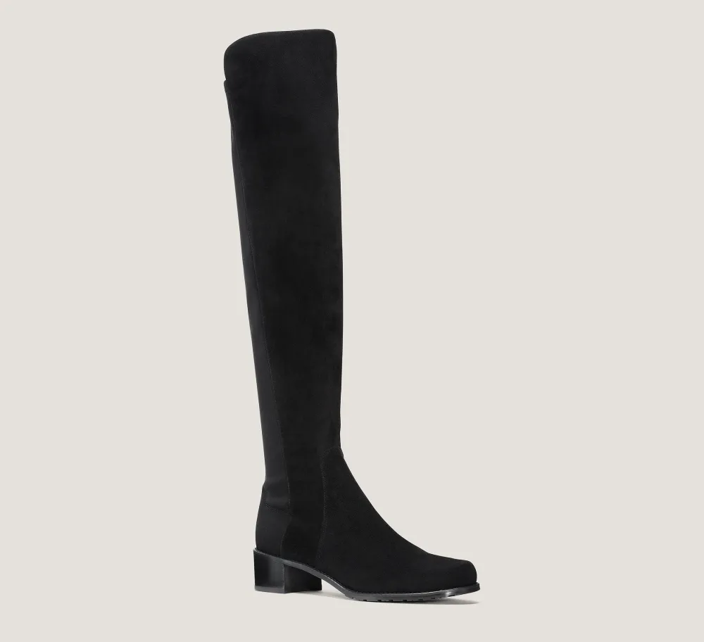 Stuart Weitzman The SW Extended Sizes Collection|Boots & Booties-CHANGE LOCATION Suede/Black