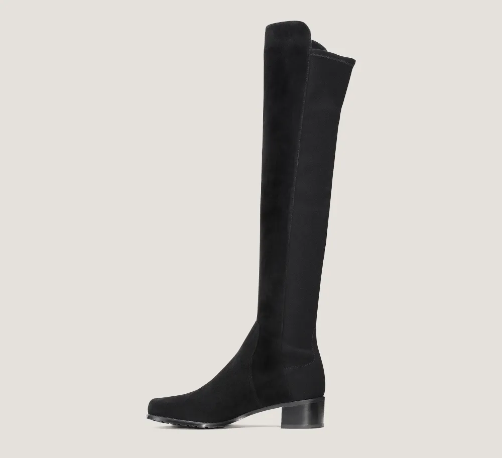 Stuart Weitzman The SW Extended Sizes Collection|Boots & Booties-CHANGE LOCATION Suede/Black