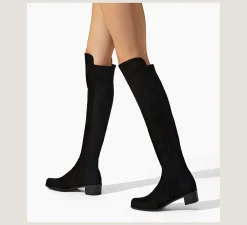 Stuart Weitzman The SW Extended Sizes Collection|Boots & Booties-CHANGE LOCATION Suede/Black