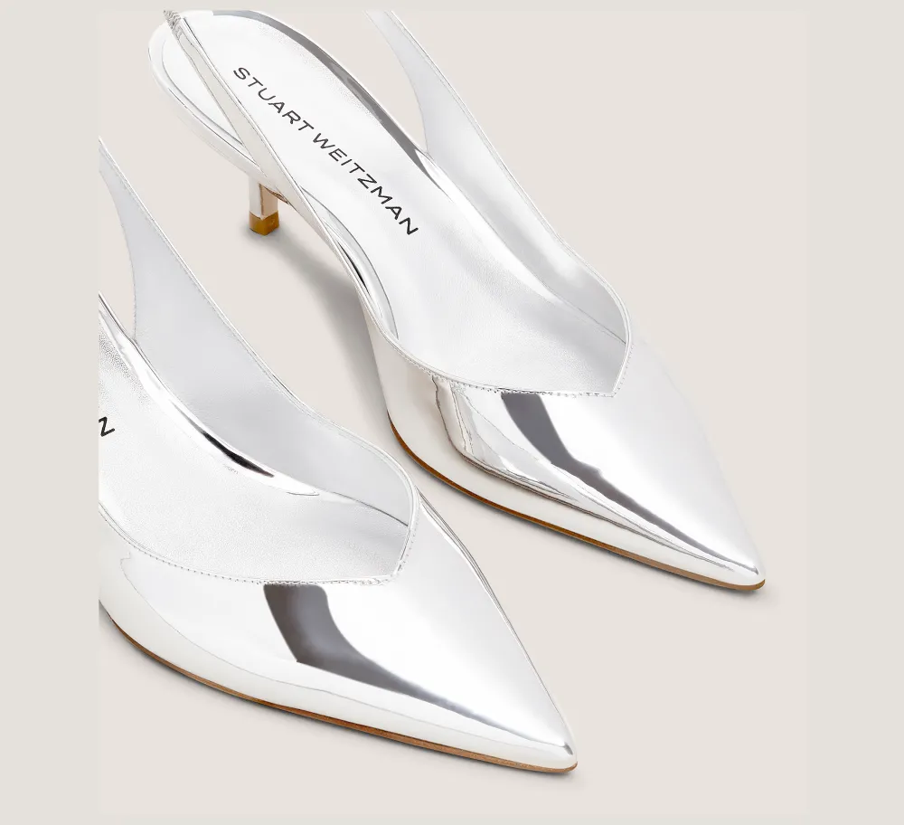 Stuart Weitzman The SW Exclusives Collection|The Occasion Edit-CHANGE LOCATION Specchio leather/Silver