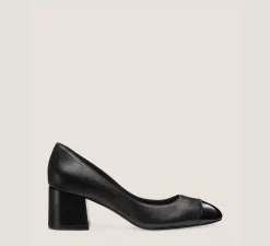Stuart Weitzman The SW Extended Sizes Collection|Pumps & Heels-CHANGE LOCATION Nappa leather & patent/Black