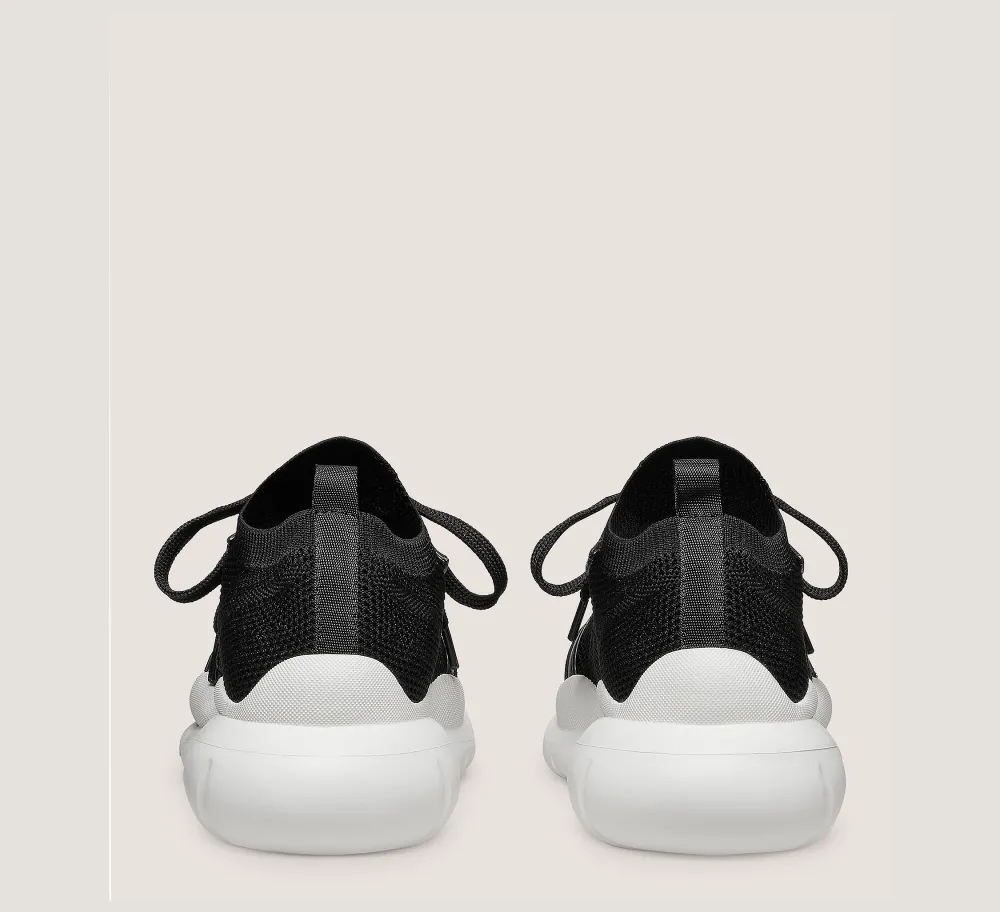 Stuart Weitzman Sneakers-CHANGE LOCATION Leather & knit fabric/Black