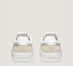 Stuart Weitzman Sneakers|The SW Exclusives Collection-CHANGE LOCATION Calf leather & suede/White & Light Beige