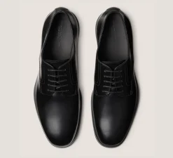 Stuart Weitzman MEN'S-CHANGE LOCATION Brushed Leather/Black