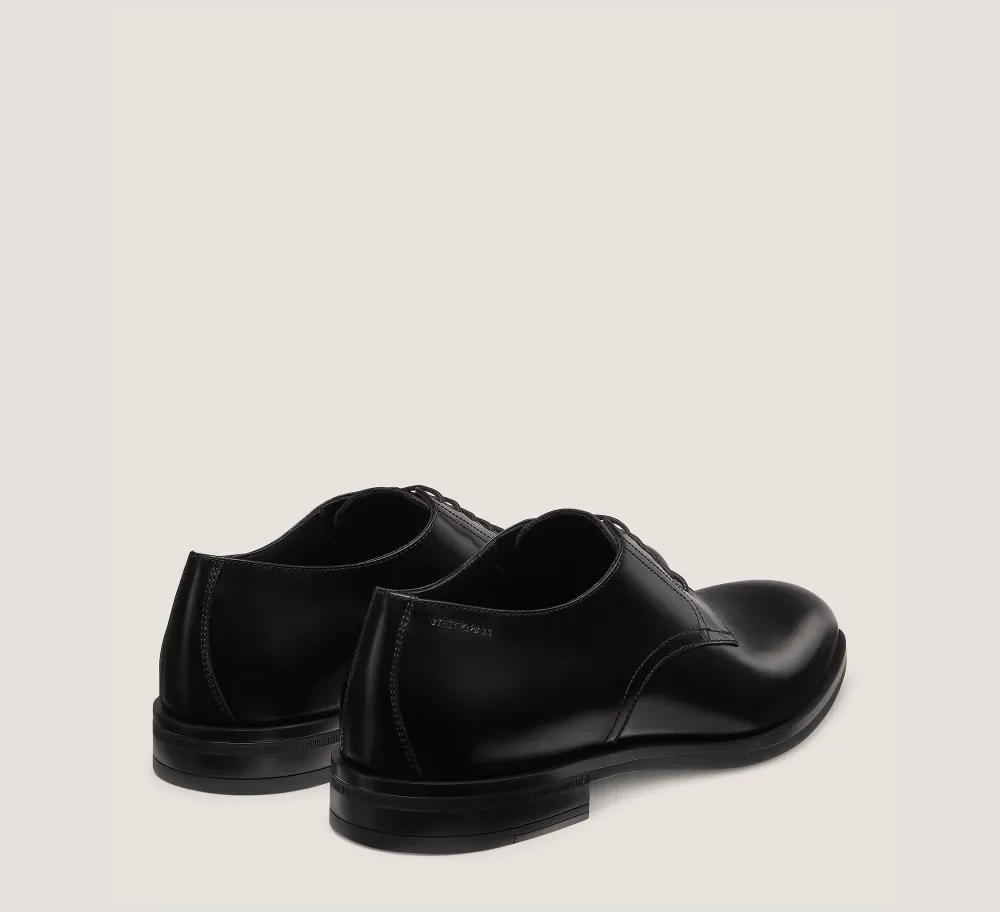 Stuart Weitzman MEN'S-CHANGE LOCATION Brushed Leather/Black