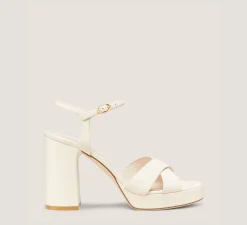 Stuart Weitzman High Heel Sandals|The Bridal Collection-CHANGE LOCATION Smooth Leather/Seashell
