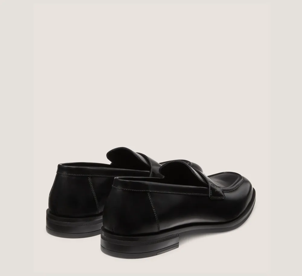 Stuart Weitzman MEN'S-CHANGE LOCATION Brushed Leather/Black