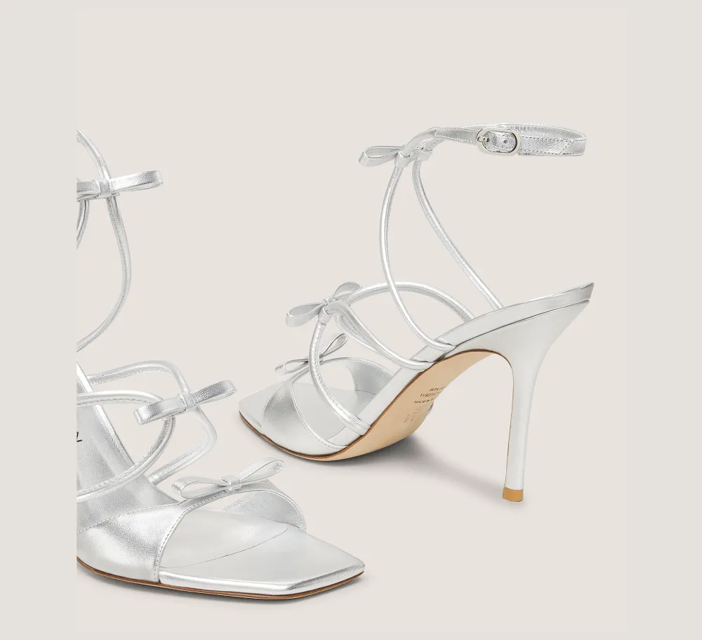 Stuart Weitzman High Heel Sandals|The Bridal Collection-CHANGE LOCATION Silver