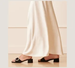 Stuart Weitzman Flat & Low Heel Sandals|Trending: Block Heels-CHANGE LOCATION Black