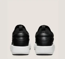 Stuart Weitzman Sneakers-CHANGE LOCATION Leather & knit fabric/Black