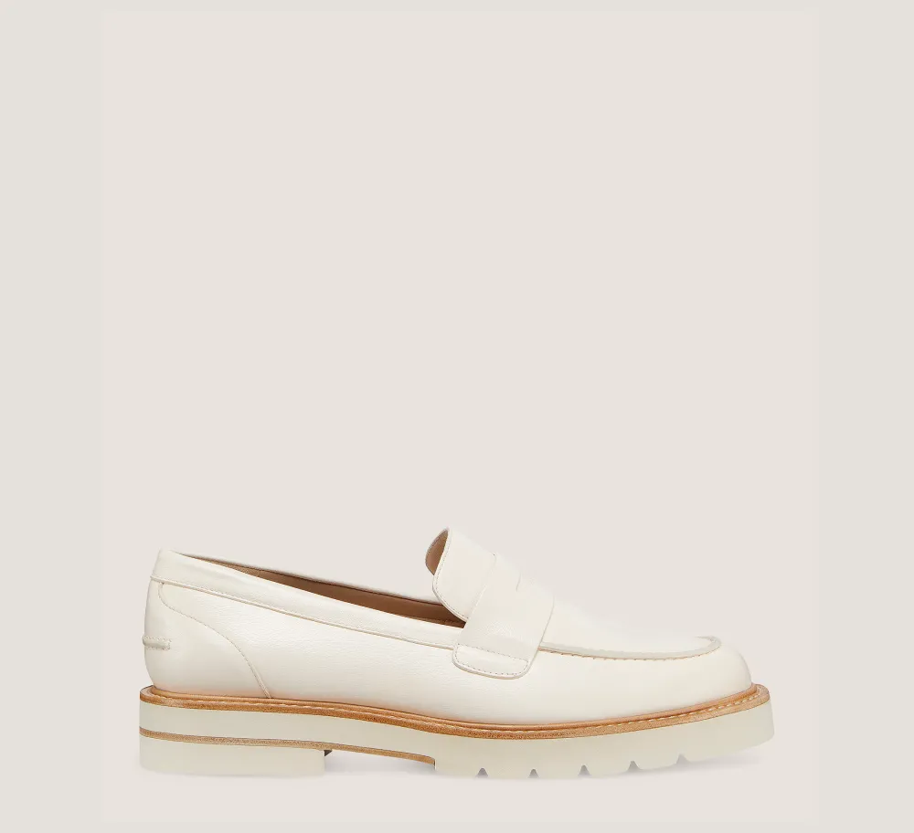 Stuart Weitzman The Work Essentials Edit|Flats & Loafers-CHANGE LOCATION Lacquered Nappa Leather/Seashell Tonal